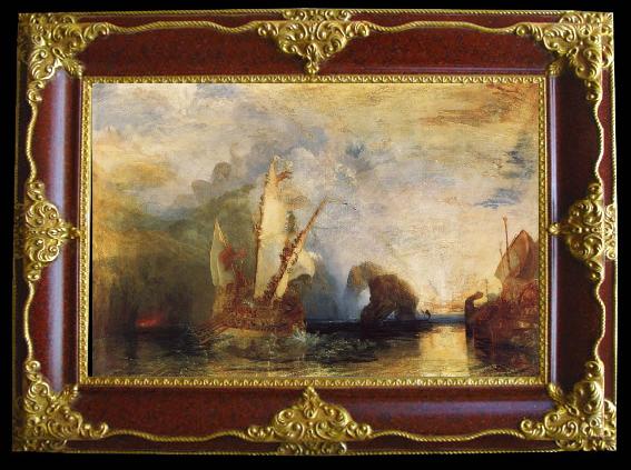 framed  Joseph Mallord William Turner Uysses Deriding Polyphemus, Ta119-3